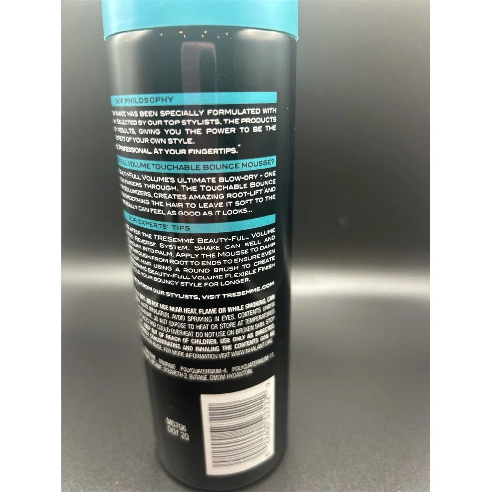 TRESEMME EXPERT BEAUTY FULL VOLUME TOUCHABLE BOUNCE‎ MOUSSE 6.77 FL OZ